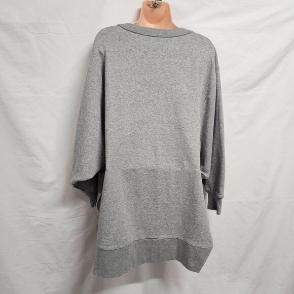 NATURAL LIFE Oversized Pullover Women Size S/M Gray French Terry - Picture 7 of 12